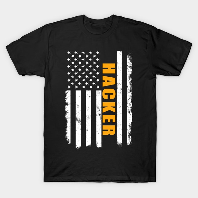 Hacker American T-Shirt by Motiejus